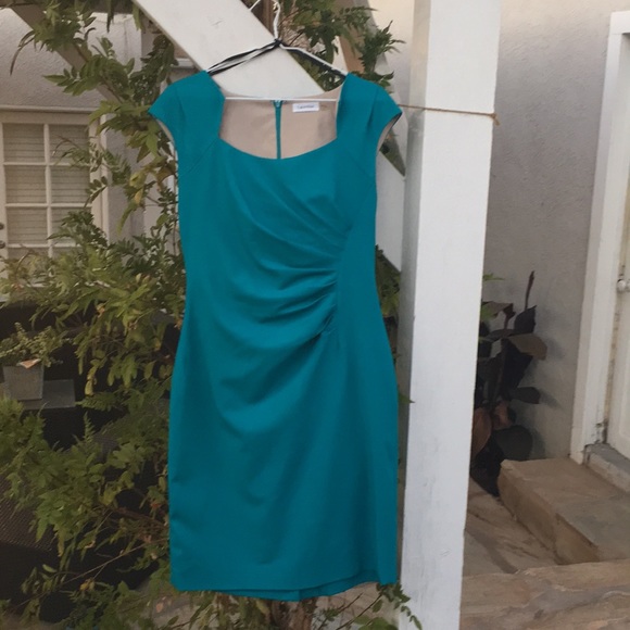 Turquoise Business Dress